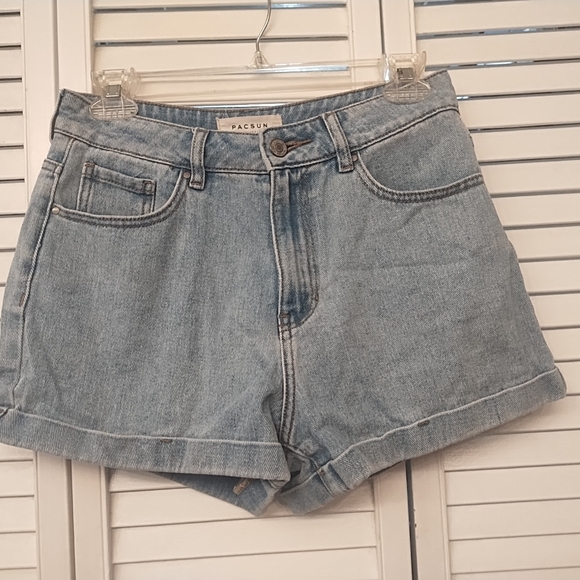 PacSun Light Blue Jean Shorts - Picture 2 of 6